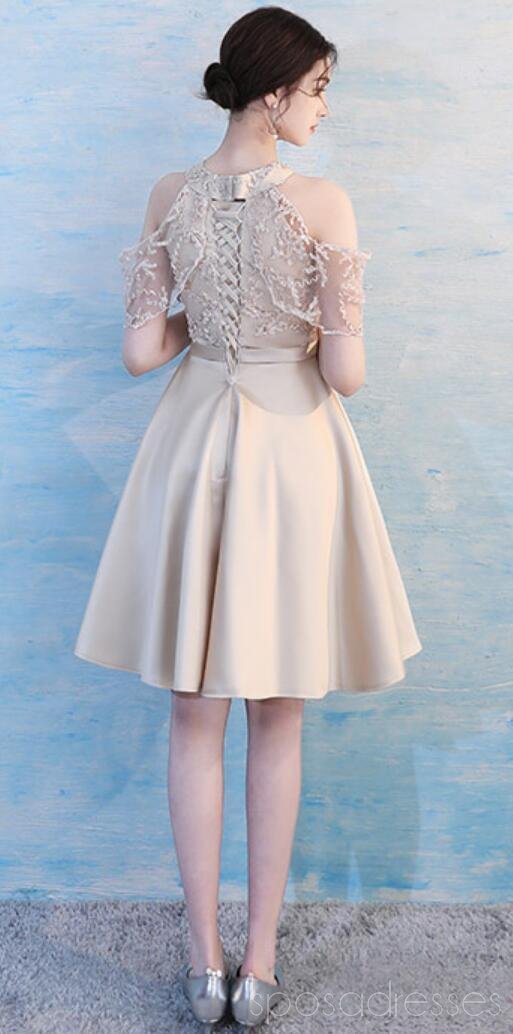Custom Lace Mismatched Short Bridesmaid Dresses - Affordable & Unique Wedding Party Attire for Bridesmaids, Flower Girls & Special Occasions (WG500)