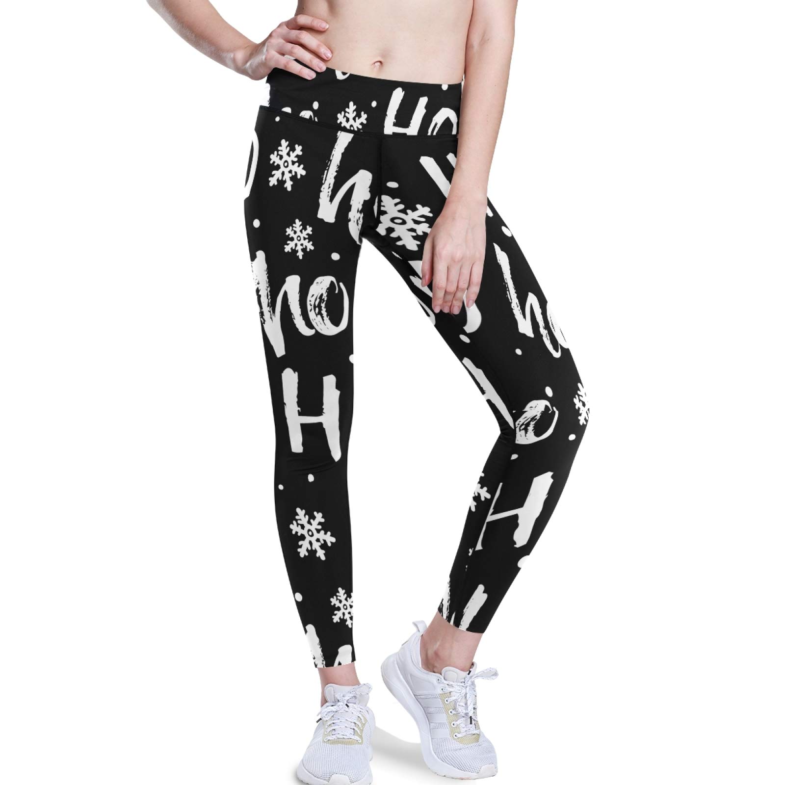Santa Claus Yoga Pants - High Waist Tummy Control Leggings for Women, Workout & Running