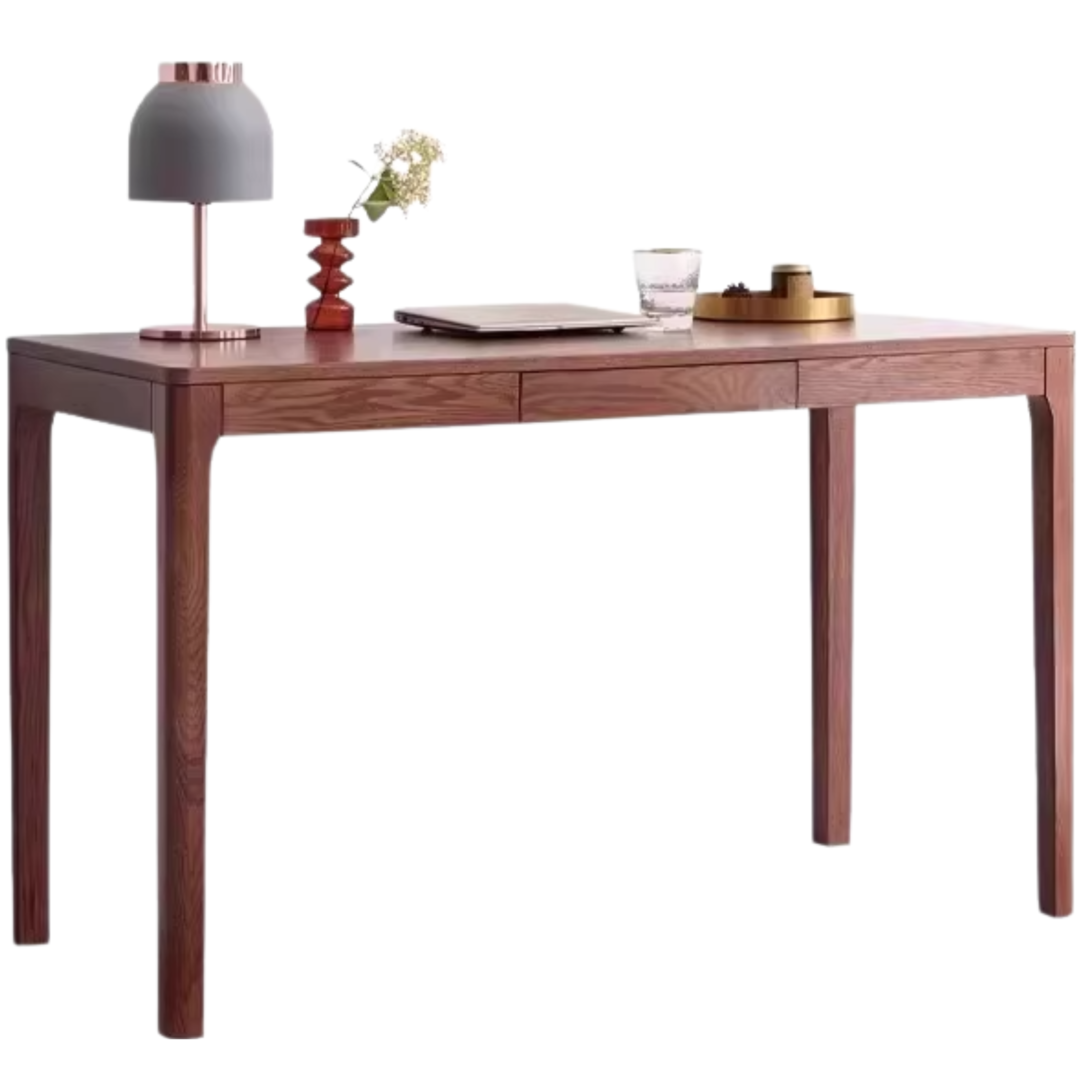 Premium Solid Oak Wood Office Desk - Modern Nordic Style Writing Table for Home & Workspace - Perfect for Remote Work, Study & Office Decor