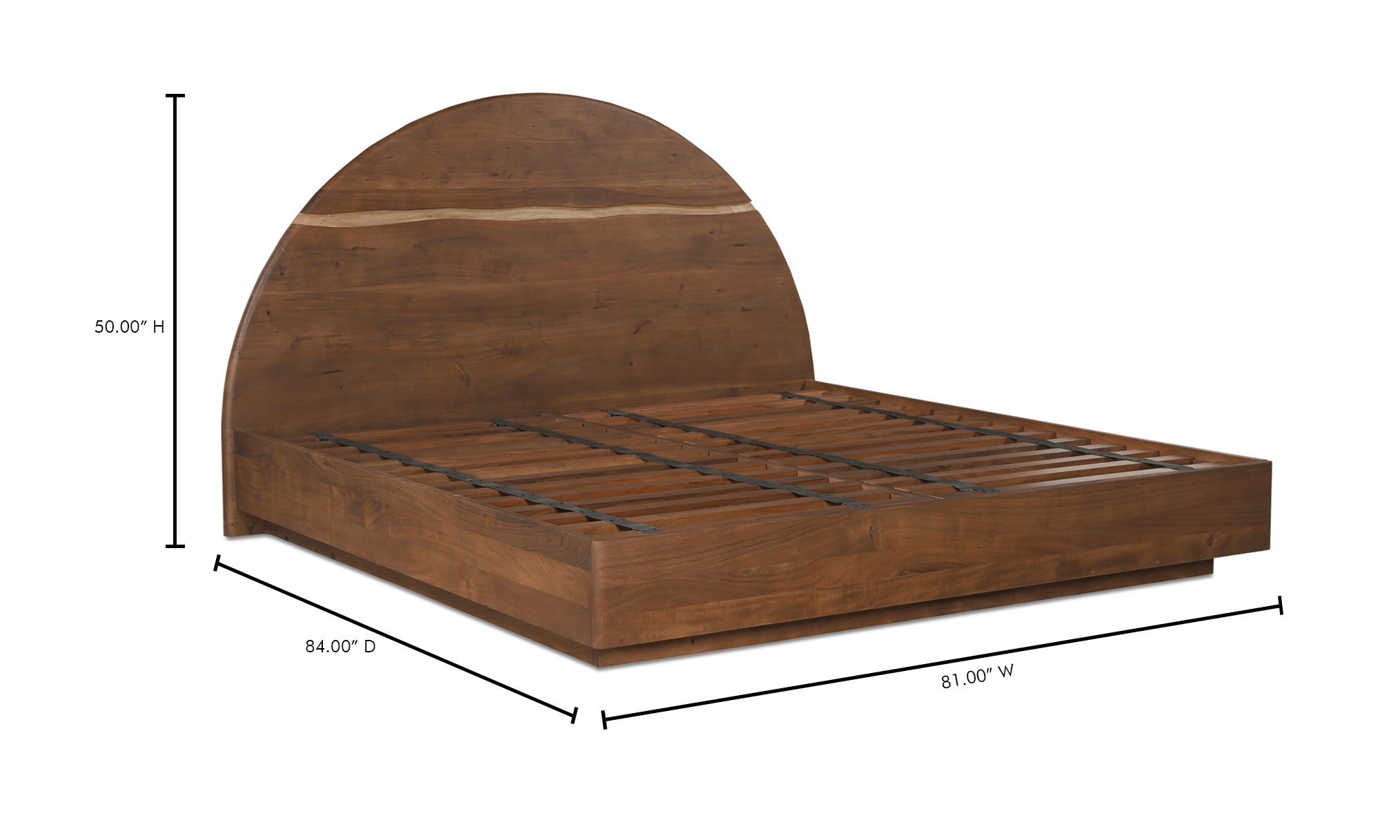 Watson King Size Bed Frame - Modern Platform Bed with Sturdy Wooden Slats for Bedroom, Guest Room & Master Suite