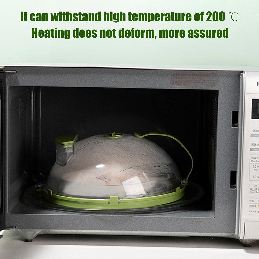Microwave Splash Cover - BPA-Free Oil-Proof Food Cover for Microwave Oven | Keeps Food Fresh & Prevents Splatters | Ideal for Reheating Meals, Popcorn & Leftovers