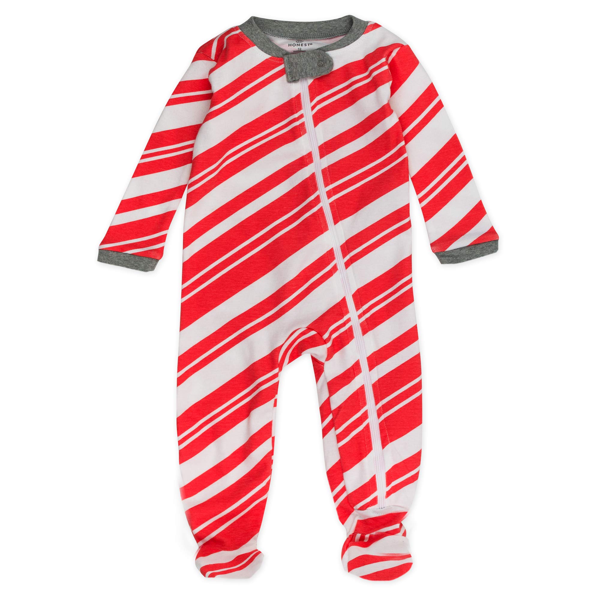 HonestBaby Organic Cotton Footed Sleep & Play Pajamas for Babies - Soft & Comfortable Baby Pajamas for Newborns & Infants - Perfect for Nighttime Sleep & Playtime Comfort