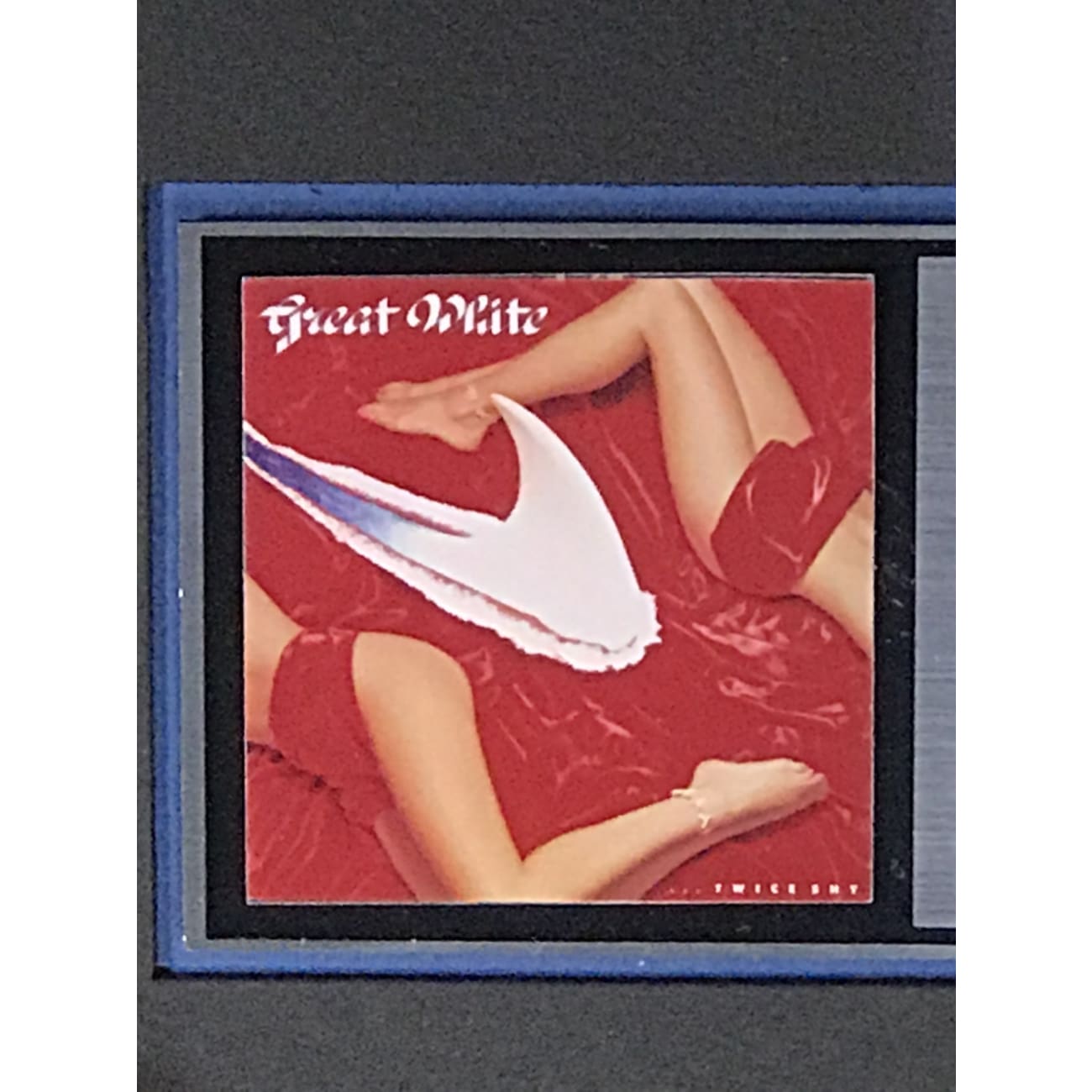 Great White - Twice Shy RIAA Platinum Album Award - Vintage Music Collectible for Fans & Display