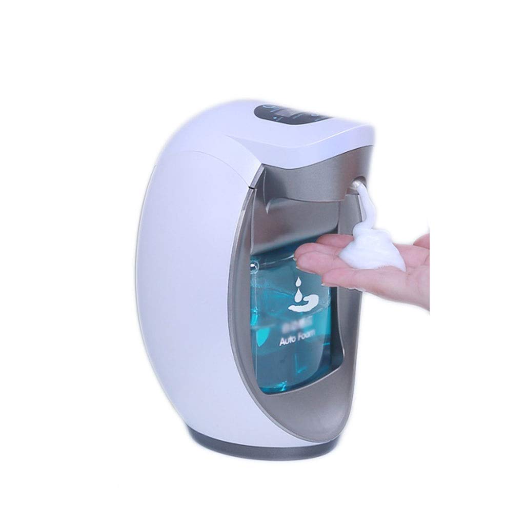 Automatic Foam Soap Dispenser - Touchless Hand Sanitizer Dispenser for Bathroom, Kitchen & Office | Wall Mount or Desk Use | Smart Sensor Liquid Soap Dispenser (White) - Ideal for Home, Hotel & Public Spaces Hygiene