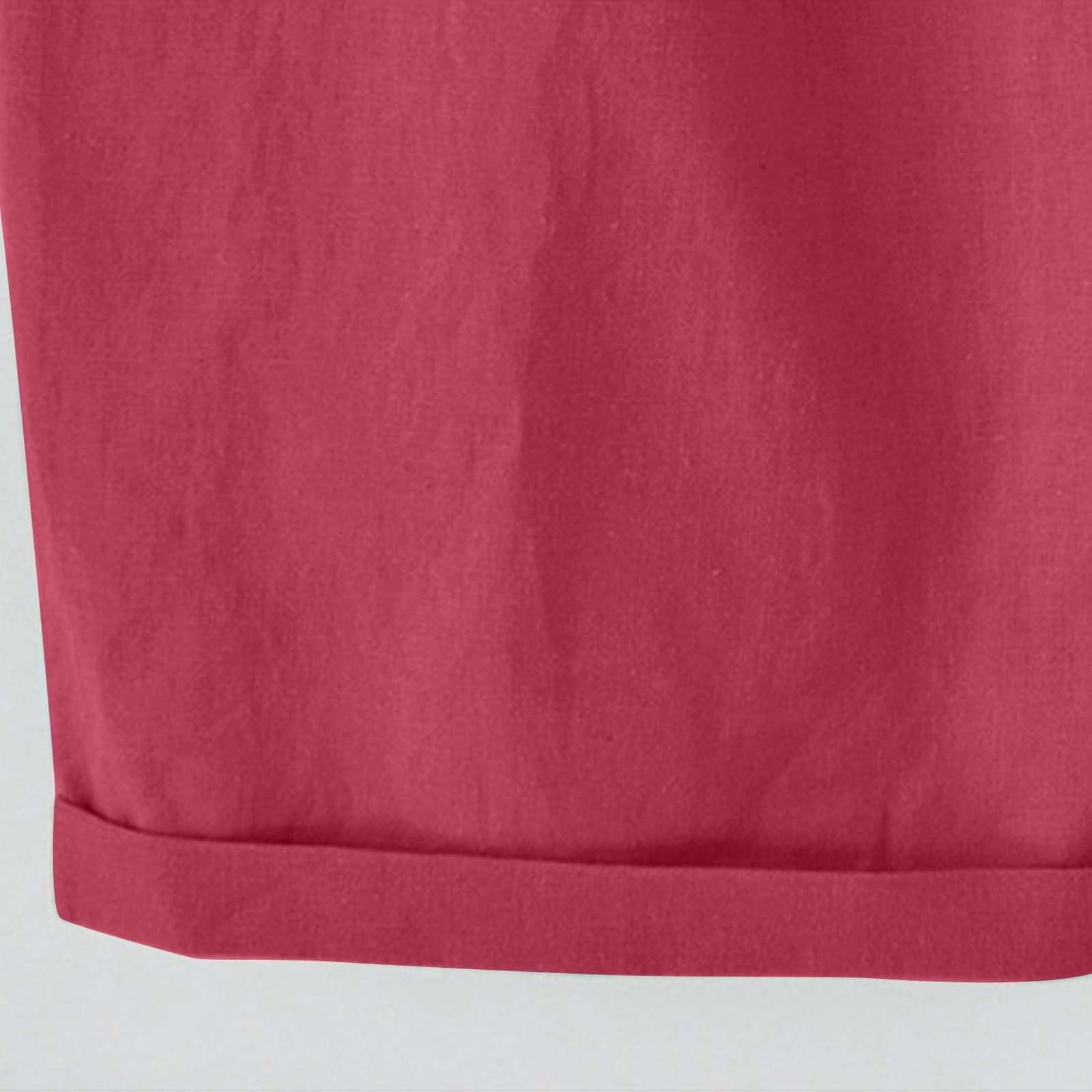 Women's Linen Bermuda Shorts - Plus Size Cotton Lounge & Gym Shorts