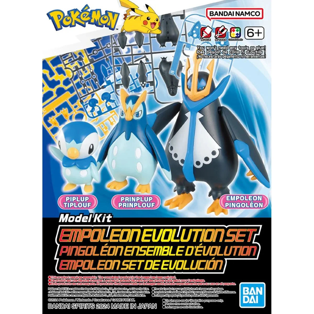 Bandai Pokemon Empoleon Evolution Set Model Kit - Build & Collect for Fans | Perfect for Display, Gifts & Pokemon Battles