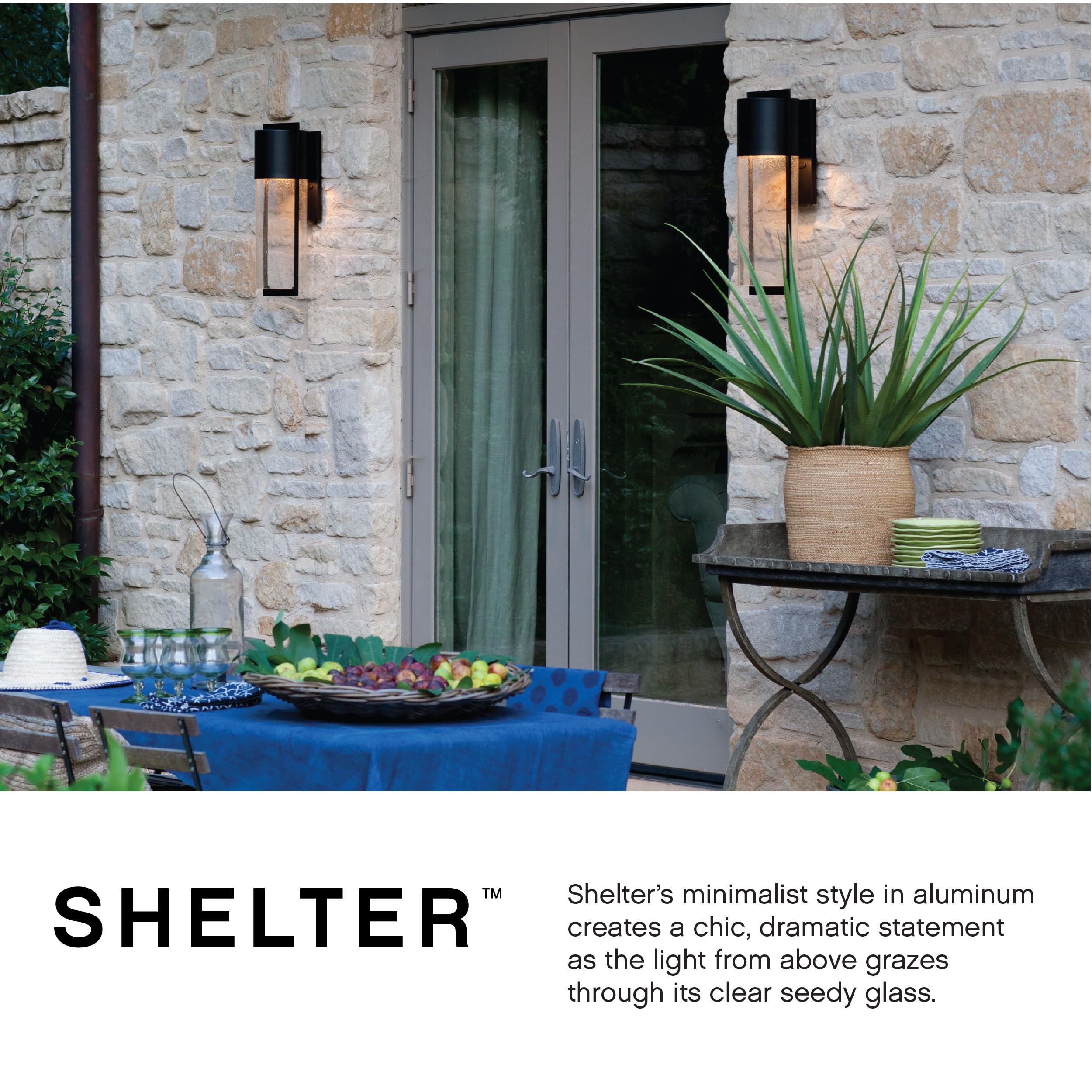 Hinkley Shelter Medium Outdoor LED Wall Mount Lantern - Minimalist Design, Dark Sky Compliant, Solid Aluminum with Clear Seedy Glass in Buckeye Bronze - Perfect for Porch, Patio, and Garden Lighting