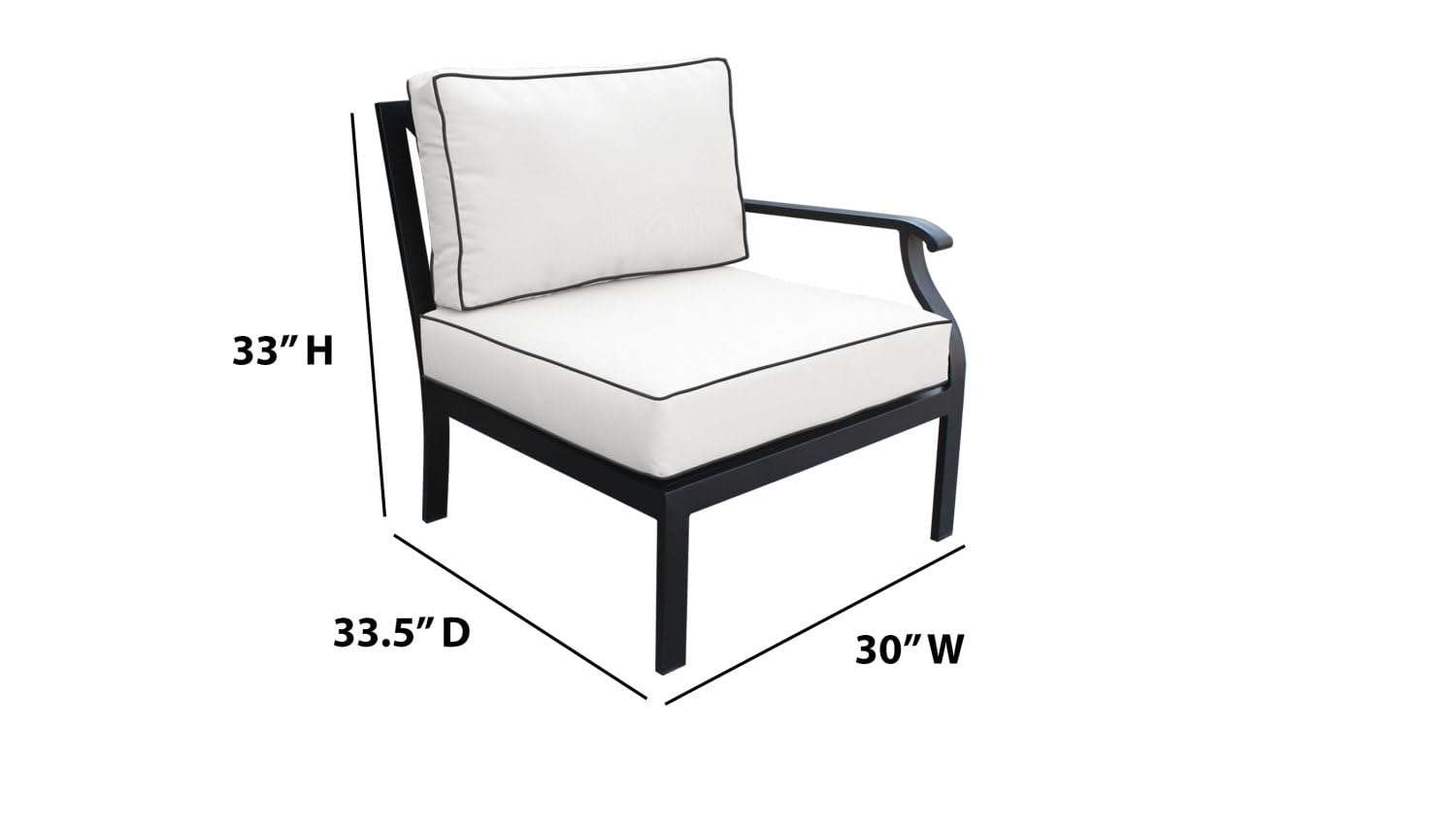 TK Classics Kathy Ireland Madison Ave. 2-Piece Aluminum Patio Furniture Set in Beige - Outdoor Dining Set for Garden, Poolside & Backyard Relaxation