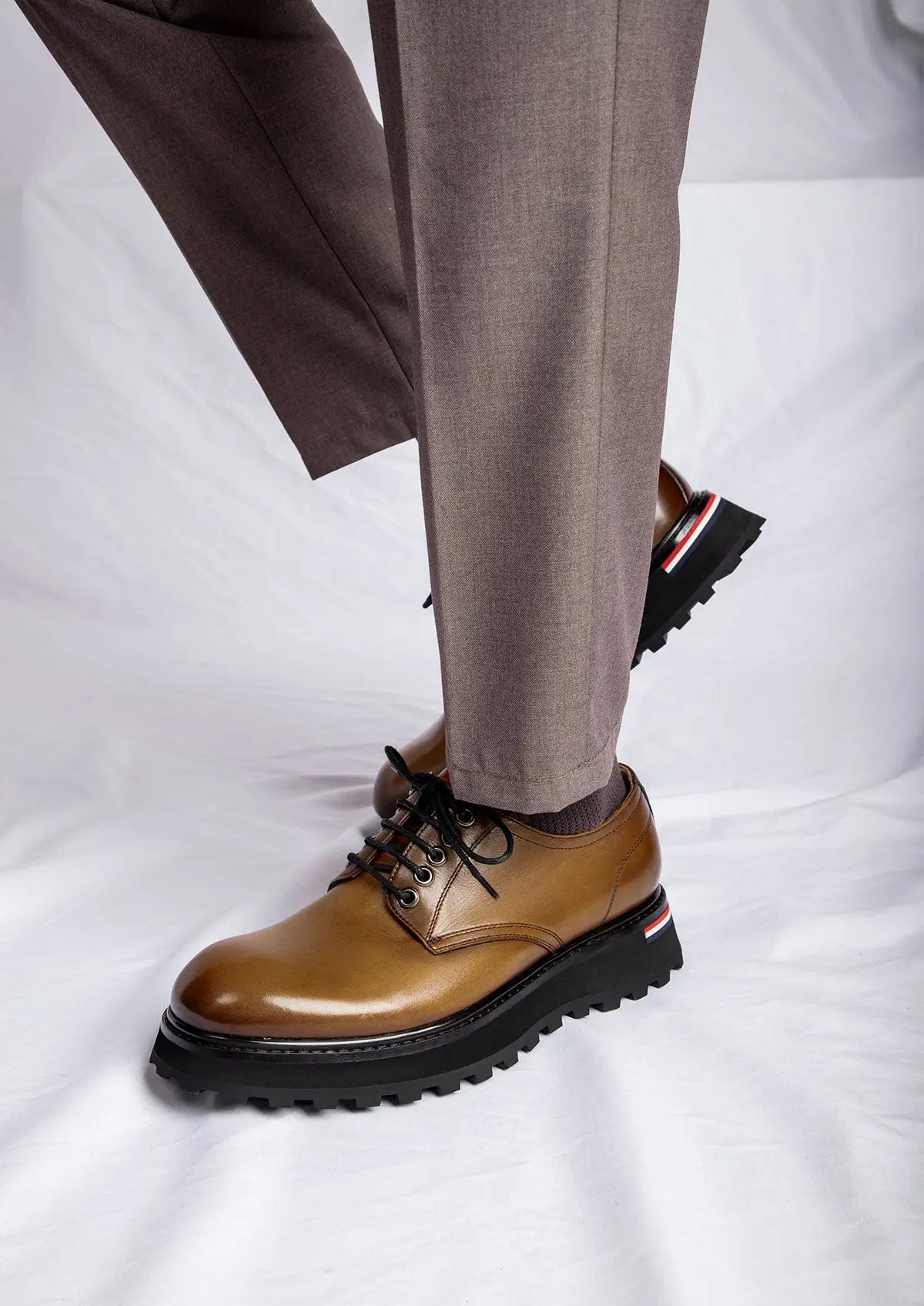 Men's HighME Derby Shoes 2028L1B - Classic Leather Dress Shoes for Business, Office & Formal Occasions