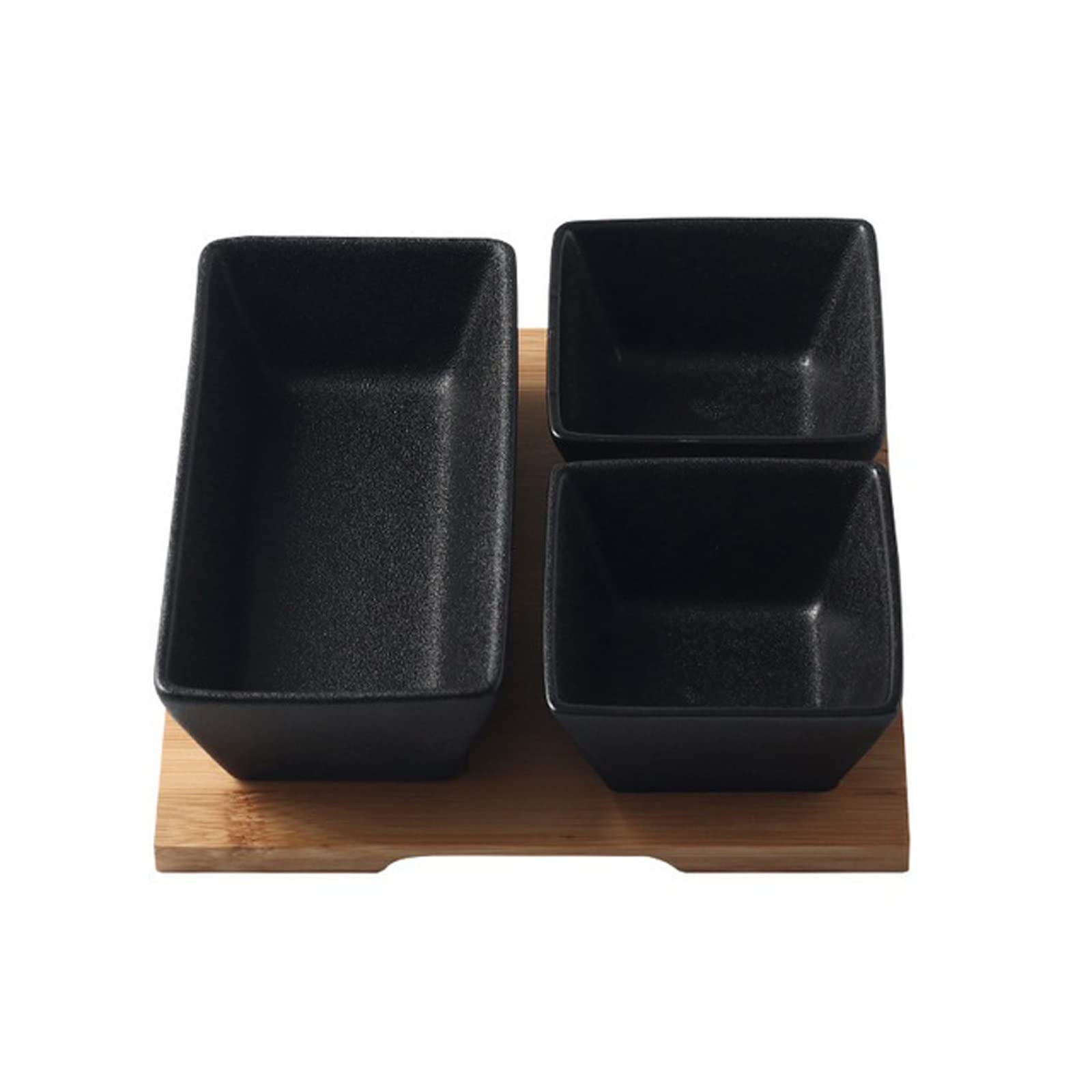 Ceramic Salad Bowl Set - Matte Black Small Dip & Sauce Bowls for Dried Fruits, Snacks, Desserts, Sushi - Creative Kitchen Tableware for Home Dining & Party Serving (Color: C)