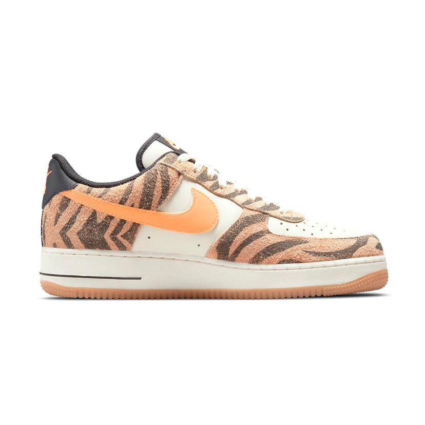 Nike Air Force 1 Low Sneakers - Coconut Milk/Atomic Orange Colorway | Men's Casual Shoes for Everyday Wear & Street Style