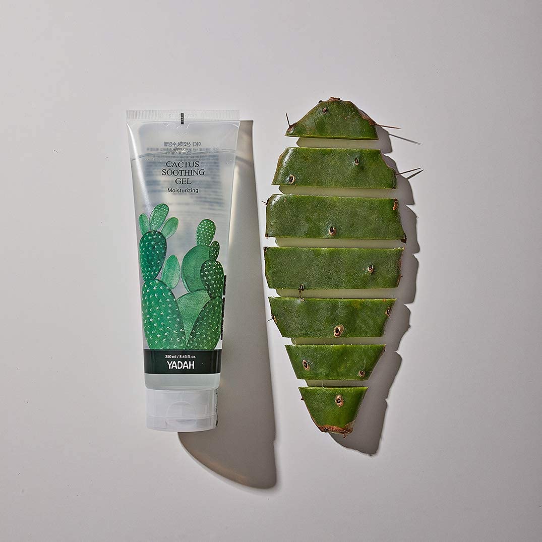YADAH Cactus Soothing Gel - 95% Cactus Extract for Sunburn Relief & Skin Care - Vegan Korean Beauty for Face & Body
