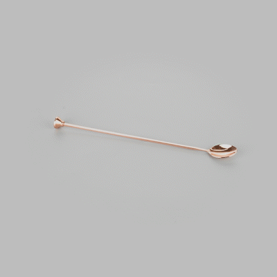 Premium Copper Plated Stainless Steel Muddler Bar Spoon - 12
