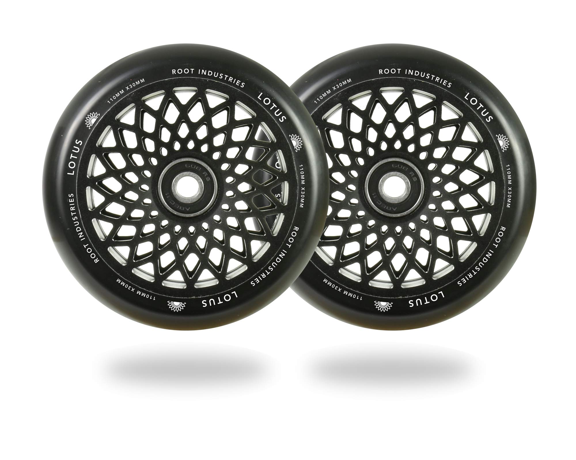 ROOT INDUSTRIES Lotus Wheels 30mm Wide - Premium Skateboard Wheels for Smooth Riding & Tricks - Perfect for Street Skating, Park Riding & Longboard Cruising