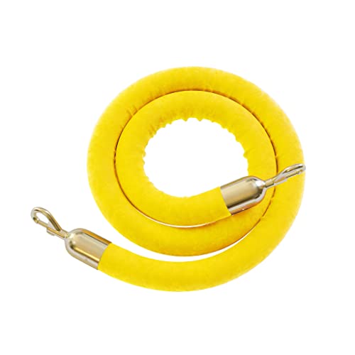 Yellow Rope With Polished Brass Snap Ends