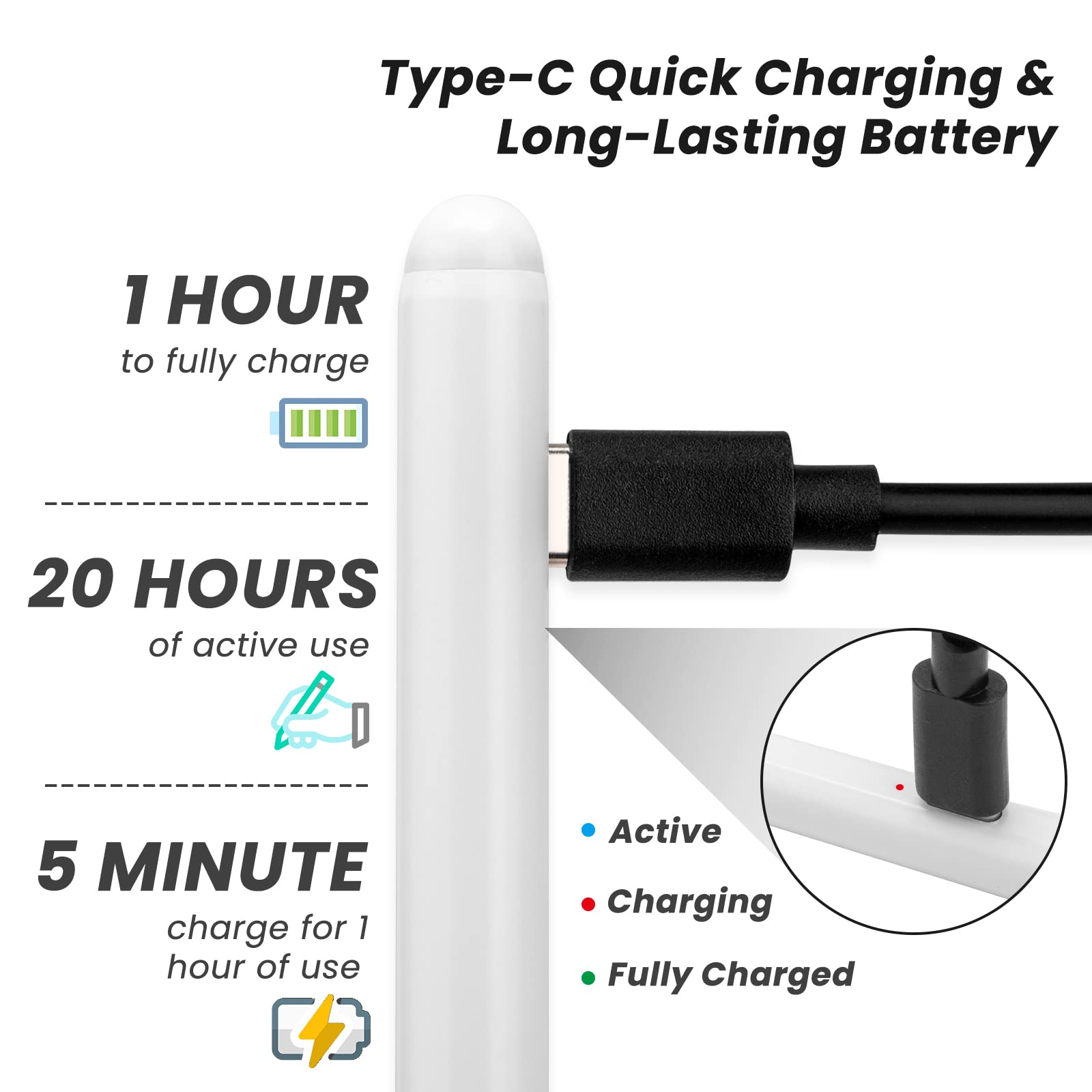 Apple Pencil Stylus for iPad 9th/10th Gen & iPad Pro 11