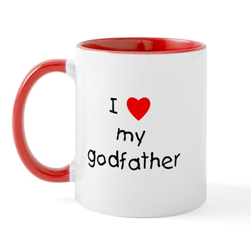 White/Red Inside - I Love My Godfather Mug
