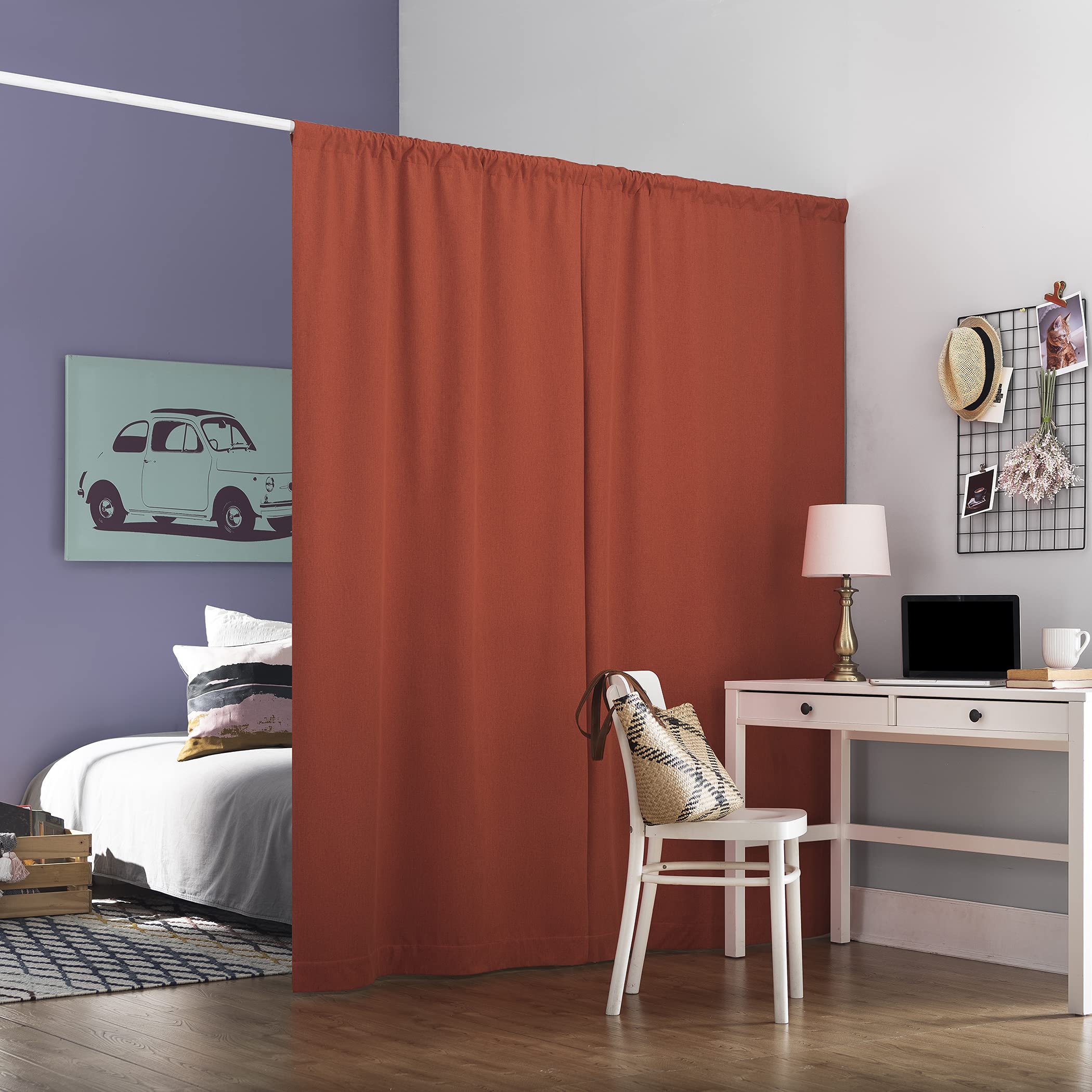 Sun Zero Jules Brushed Tonal Textured Blackout Curtain Panel - 40