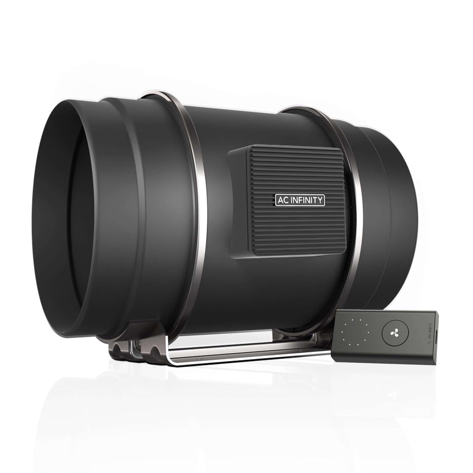 AC Infinity CLOUDLINE S8 PRO - 8 Inch Quiet Inline Duct Fan with 10-Speed Controller | EC-Motor Ventilation Exhaust Fan for Heating, Cooling, Grow Tents & Hydroponics | Perfect for Home Ventilation, Indoor Gardening & HVAC Systems