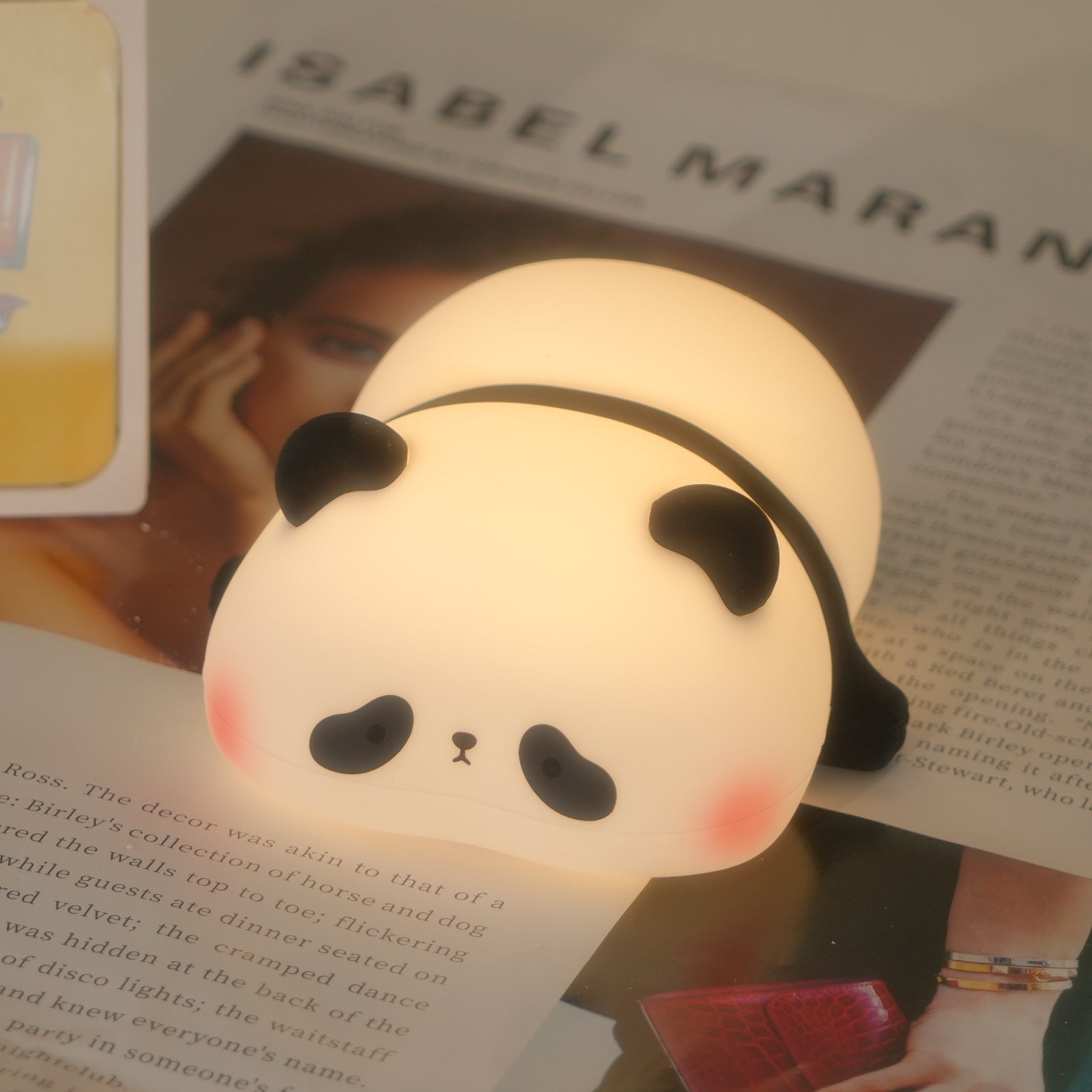 Panda Night Light for Kids - Soft Glow LED Bedside Lamp for Nursery, Bedroom & Travel - Cute Animal Nightlight for Sleep, Safety & Comfort