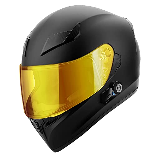 Matte Black - Gold & Clear Shields