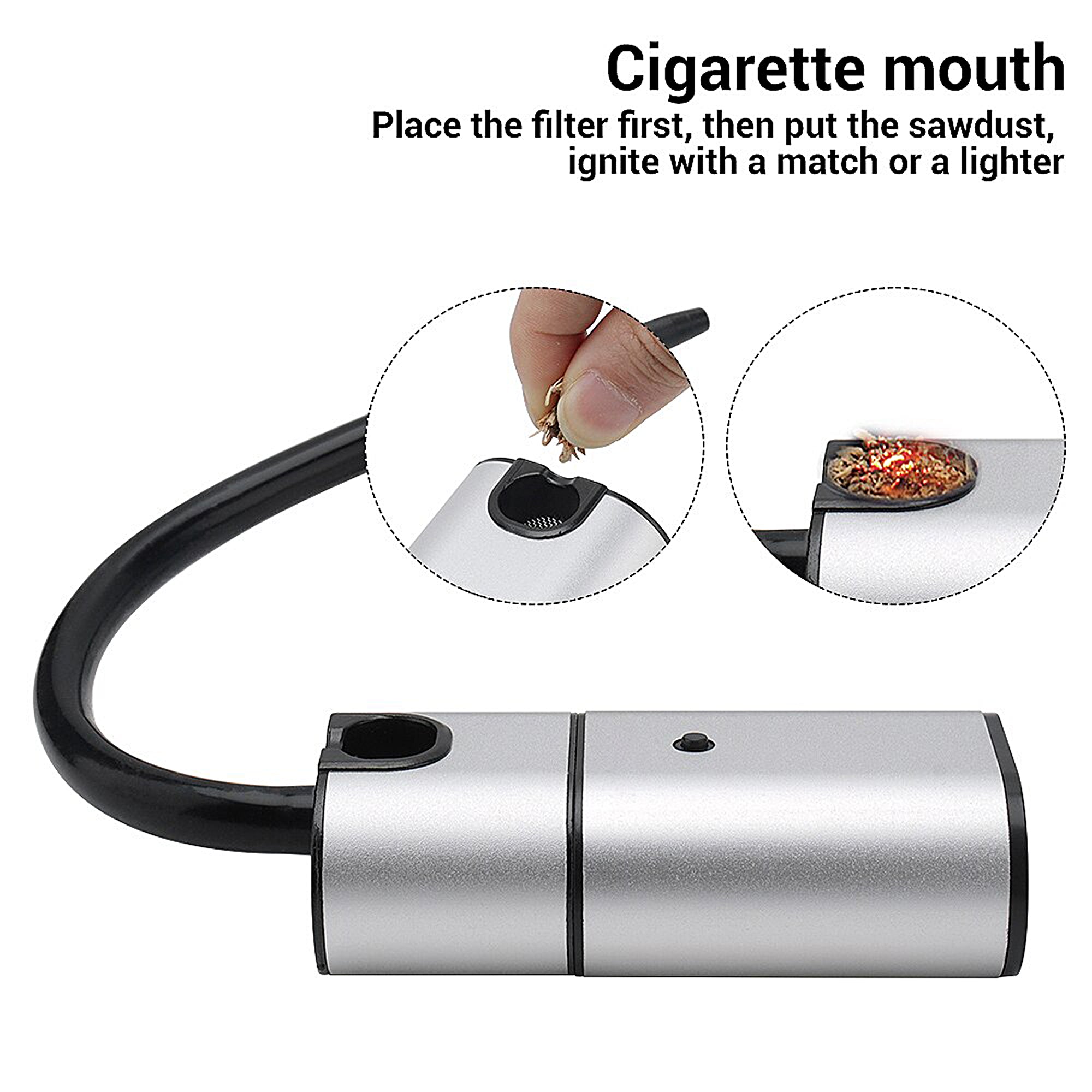 Premium Milex Cocktail Smoker Kit - Whiskey & Cocktail Smoking Gun Set with Wood Chips - Perfect for Home Bars, Parties & Mixology Enthusiasts