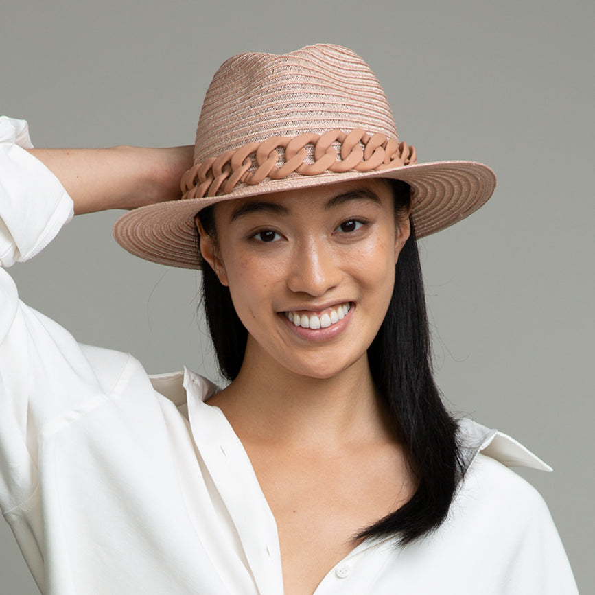 Lillian Vented Hemp Packable Fedora Hat for Women - Breathable Summer Sun Hat for Travel, Beach & Outdoor Activities