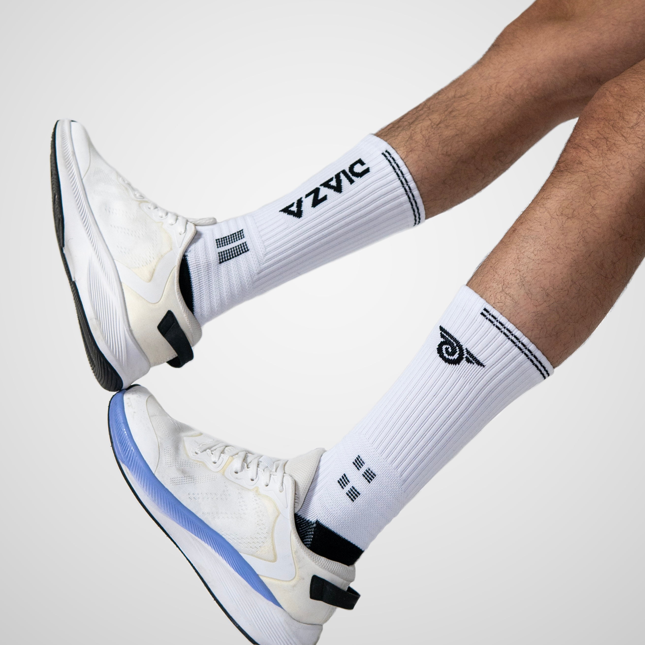 Brooklyn FC Crew Socks White - Comfortable Soccer Football Athletic Socks for Men & Women - Perfect for Sports, Training, and Casual Wear