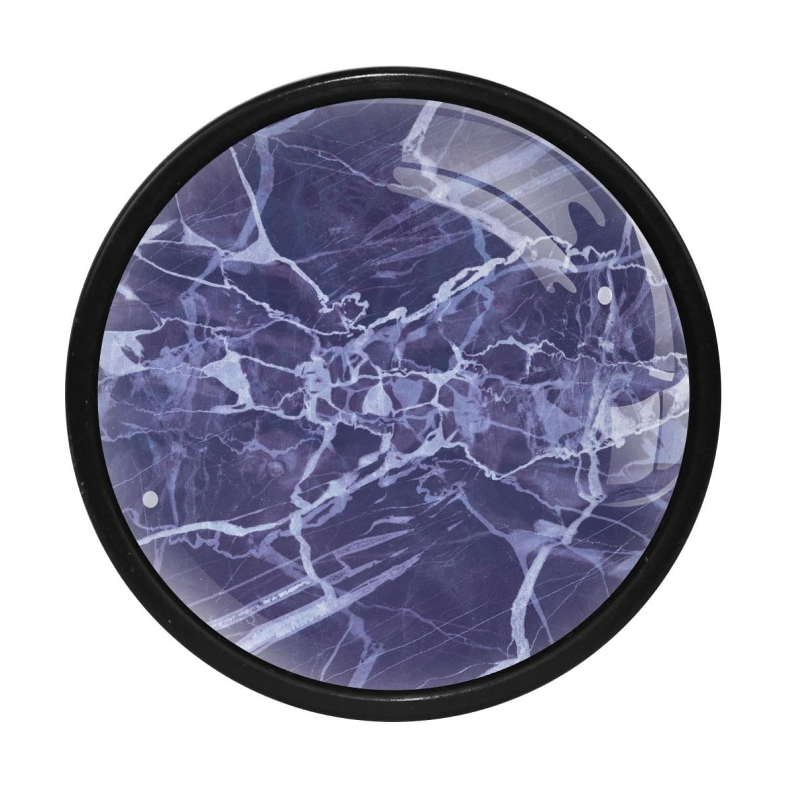 GIAPB 4Pcs Abstract Purple Marble Cabinet Handles & Knobs - Elegant Drawer Pulls for Dressers, Cabinets & Furniture (Home Decor & DIY Upgrade)