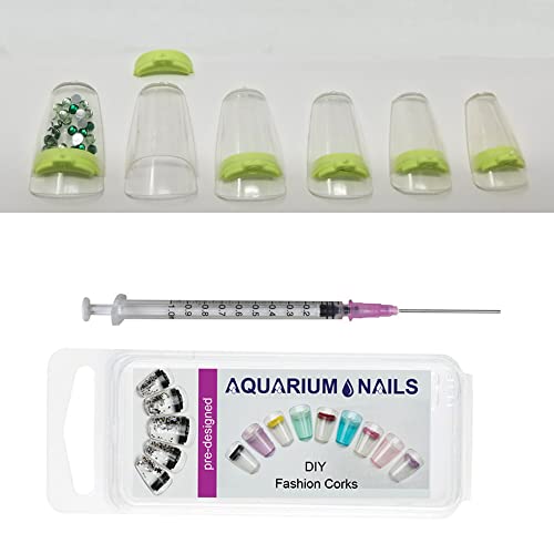 Clear Nail with Lime Cork