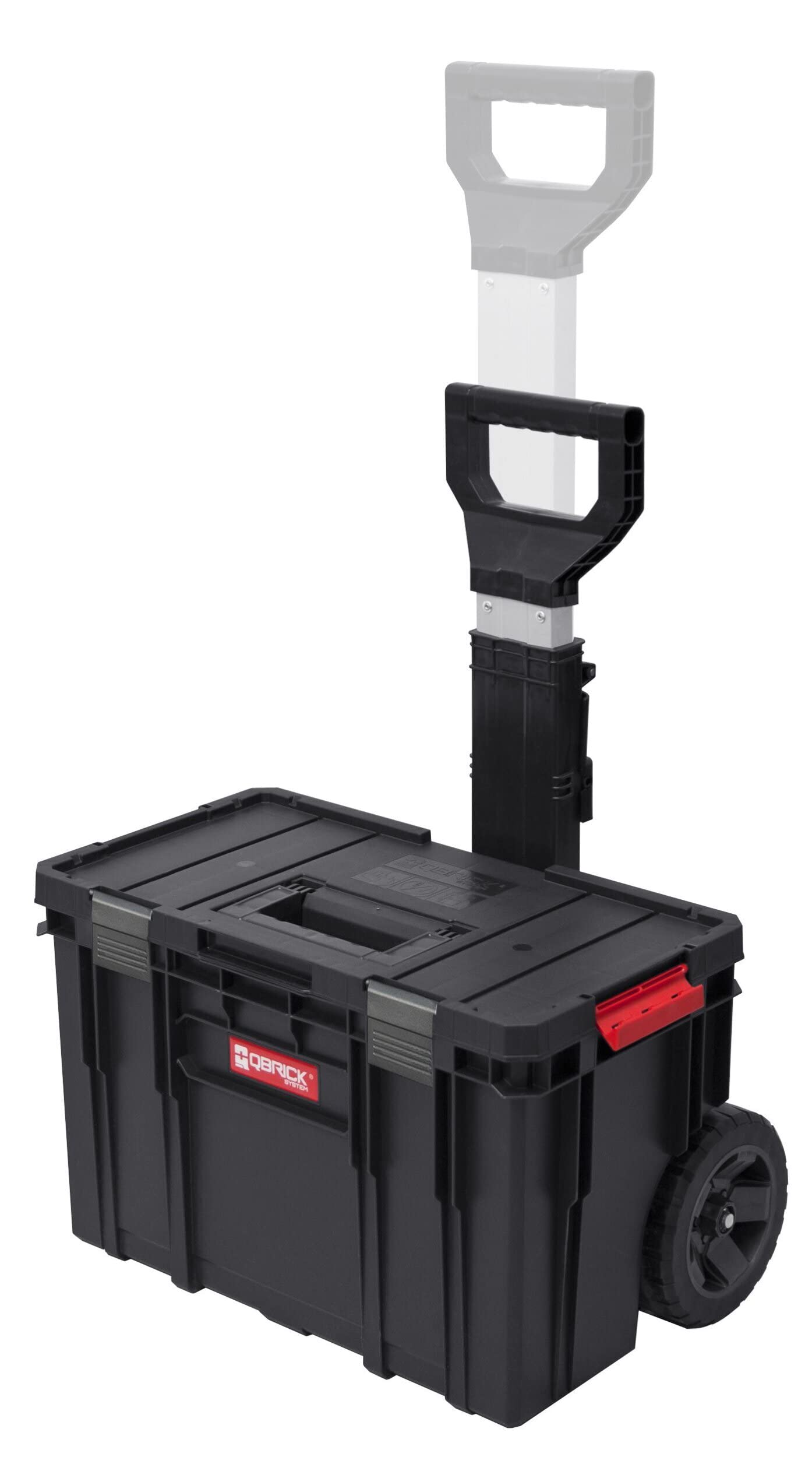 QBRICK Two Set Plus Box System on Wheels - Portable Storage Solution for Home, Office & Travel Organization