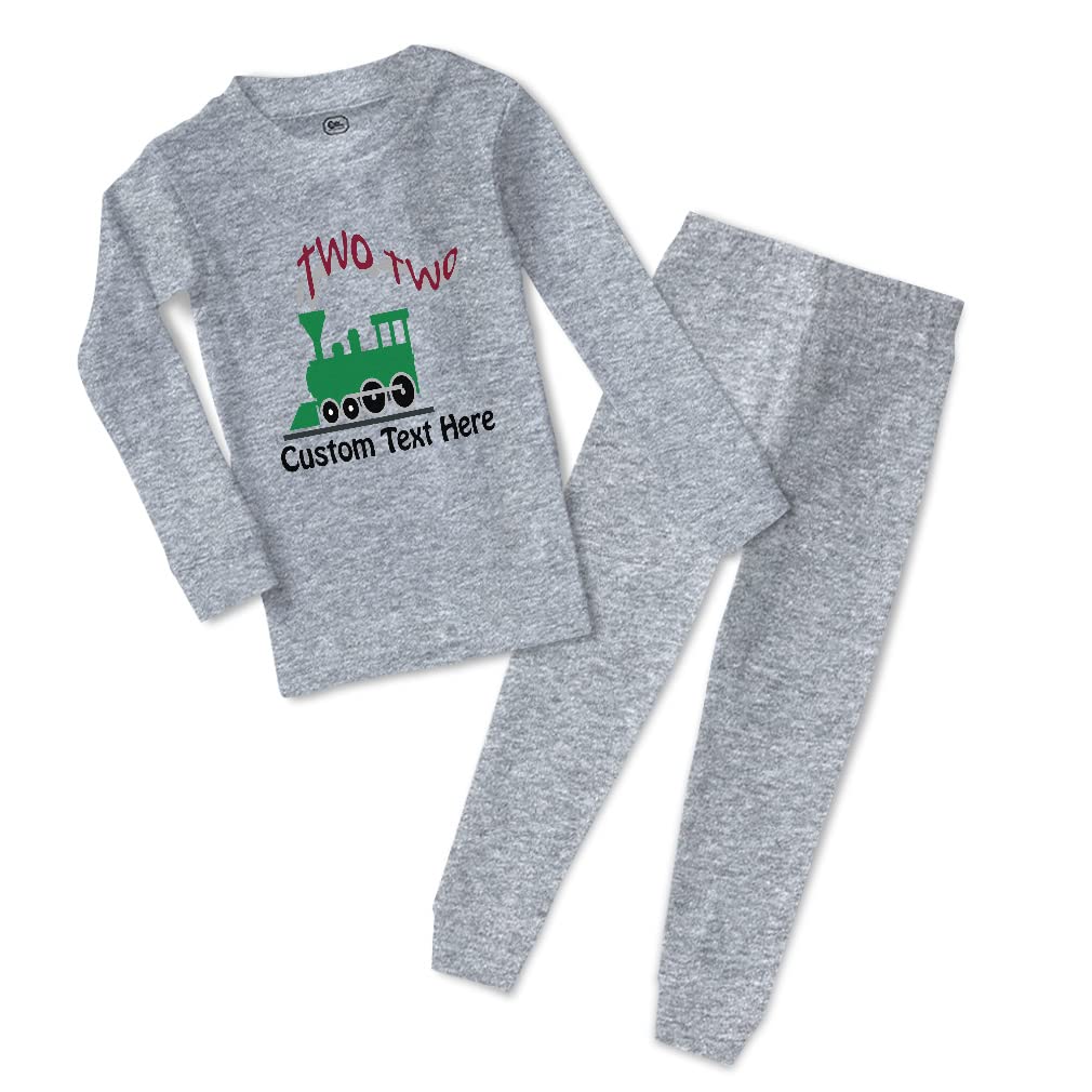 Custom Cotton Toddler Pajamas for Boys & Girls - 4 Adorable Choo Choo Train Character Designs | Snug Fit Sleepwear for Kids | Perfect for Bedtime, Playtime & Holiday Gifts