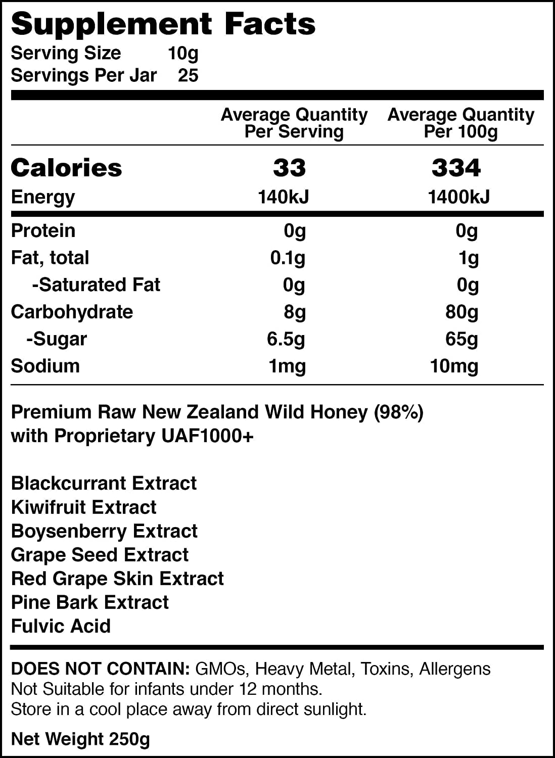 Premium Raw Manuka Honey UAF1000+ from New Zealand - 6x8.8oz Jars of Pure Superfood for Immune Support, Digestion & Skin Health | Perfect for Tea, Toast, Smoothies & Daily Wellness Routine