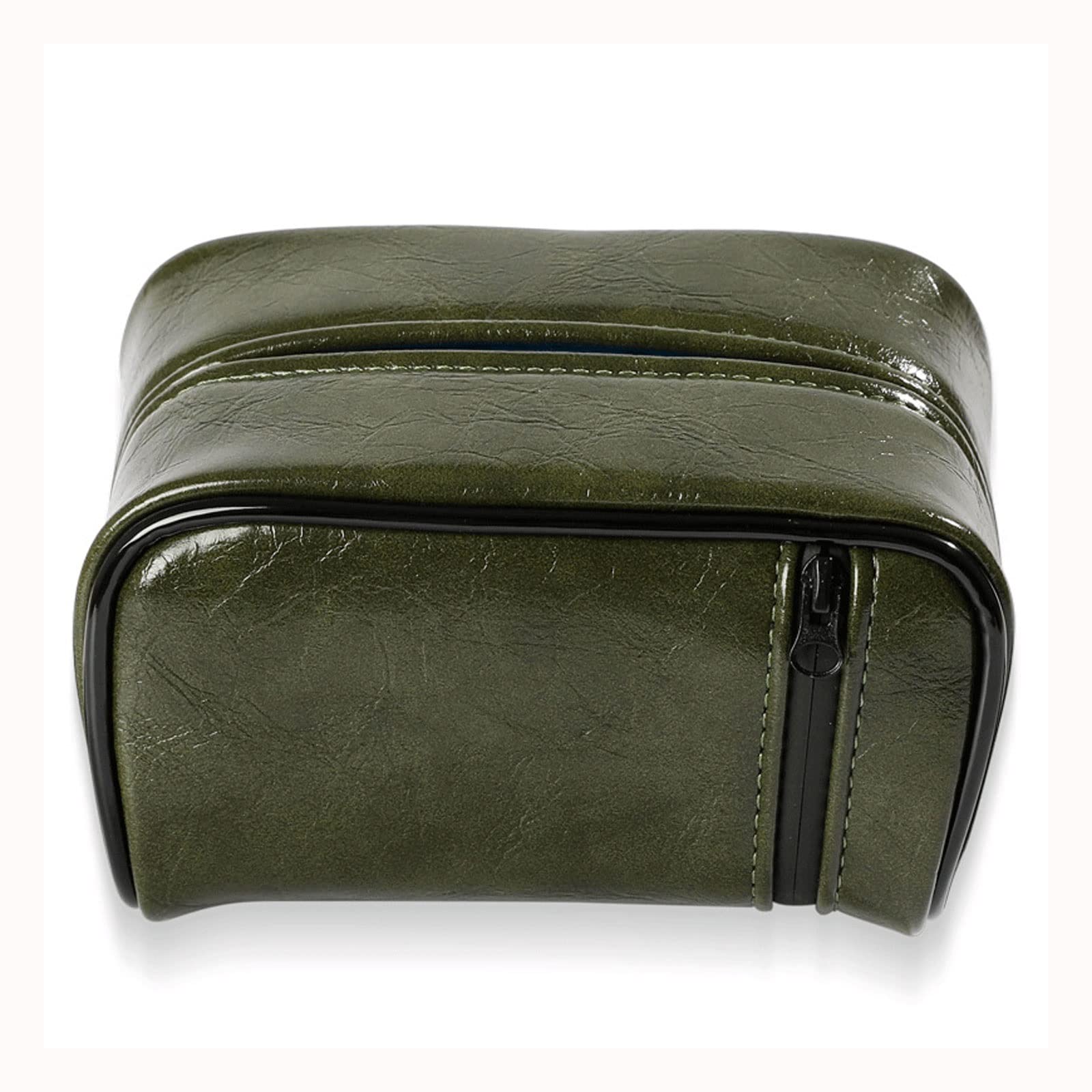 Premium Microfiber Leather Tissue Box Cover - Elegant Rectangular Napkin Holder for Home, Office & Car Decor | Compact Size | Perfect for Living Room, Bedside & Automotive Interior Accessories