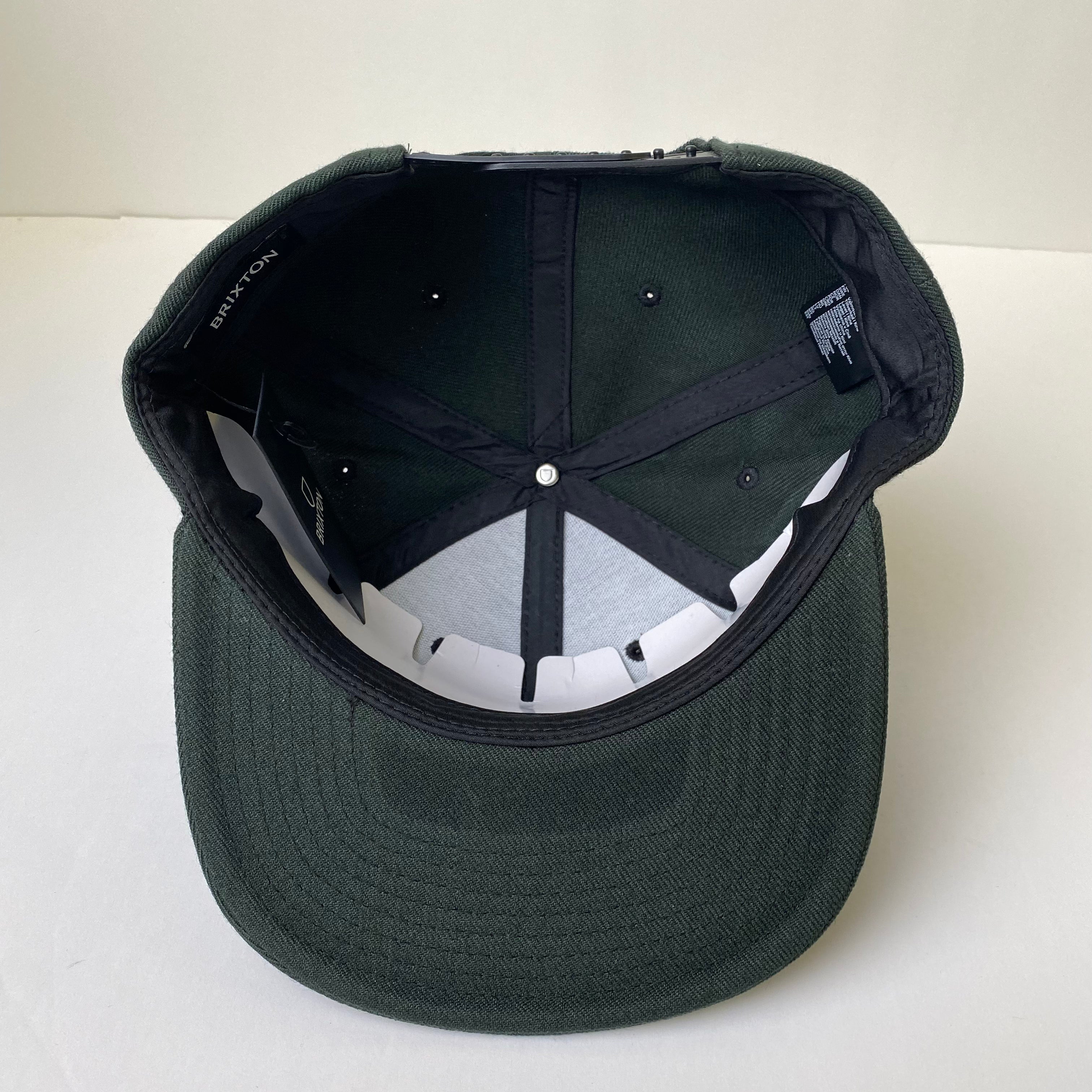 BRIXTON Alpha Square Men's Snapback Hat - Adjustable Dad Cap for Casual & Streetwear Style - Perfect for Outdoor Activities, Sports, and Daily Fashion