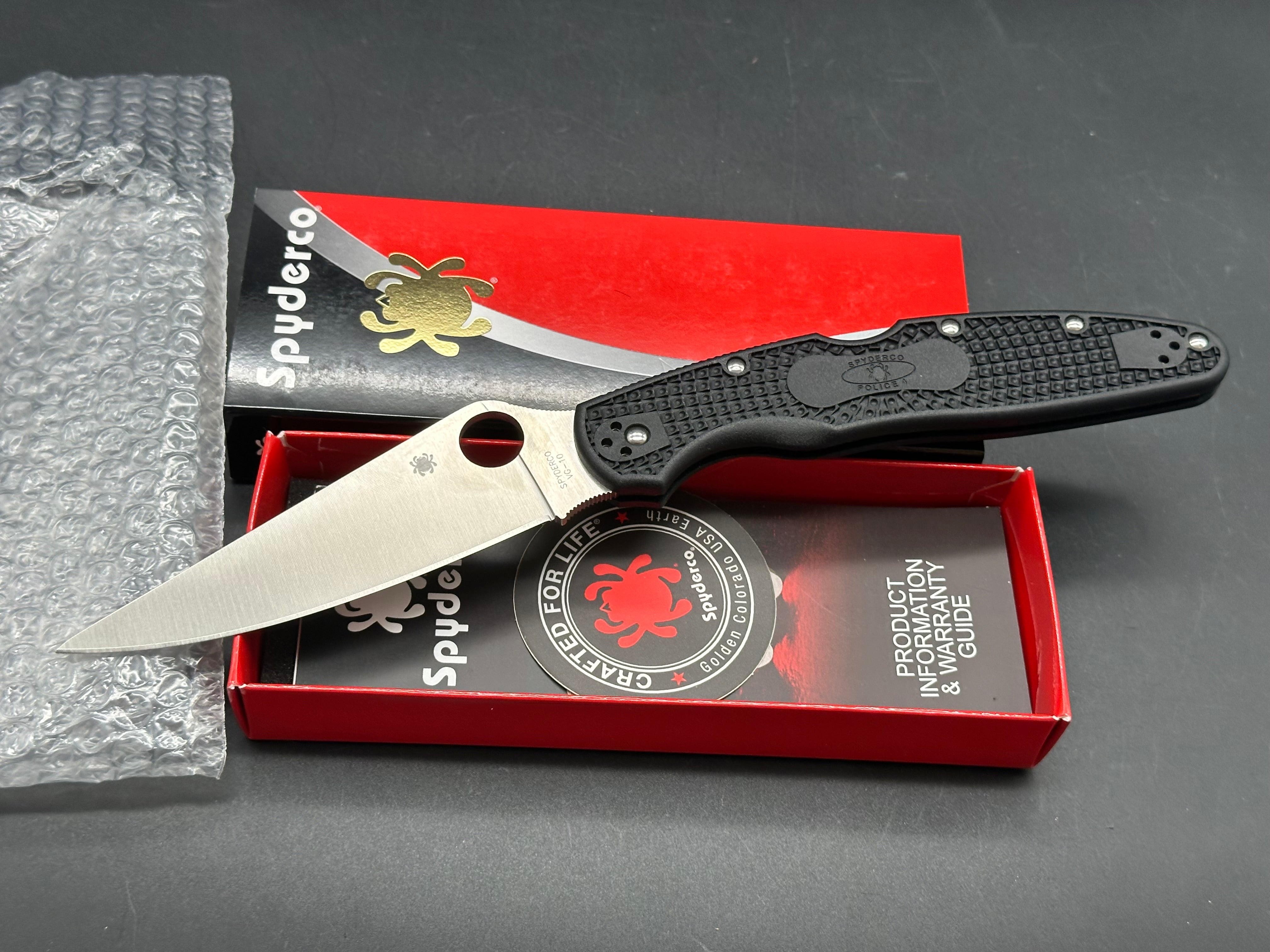 Spyderco Police 4 Lightweight Folding Knife - 4.38