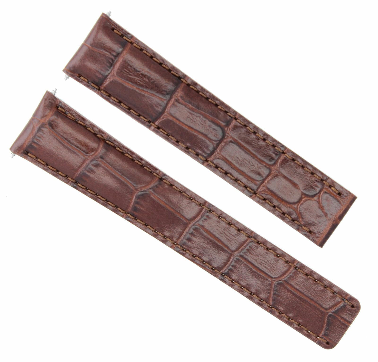 20mm Genuine Leather Watch Band Strap for IWC Portuguese Top Gun - Brown Deployment Clasp Replacement - Durable & Comfortable for Daily Wear, Business & Casual Occasions
