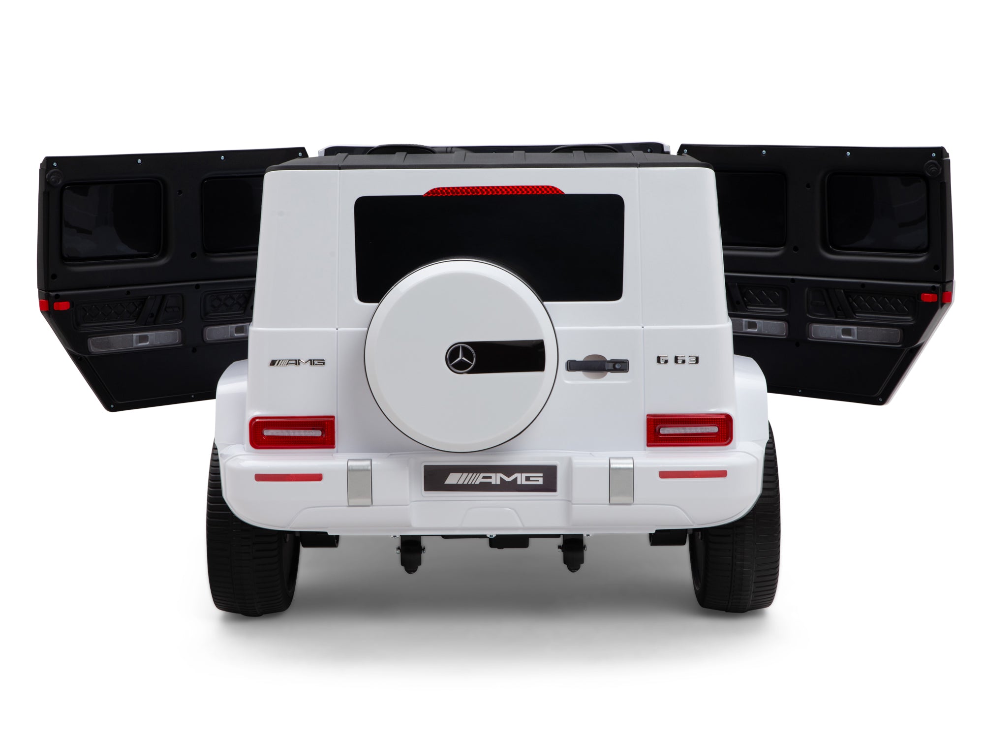 24V 2 Seater Mercedes Benz G63 Kids Ride On Car with Remote Control - White Electric SUV Toy for Boys & Girls | Outdoor Play, Birthday Gift, Backyard Fun