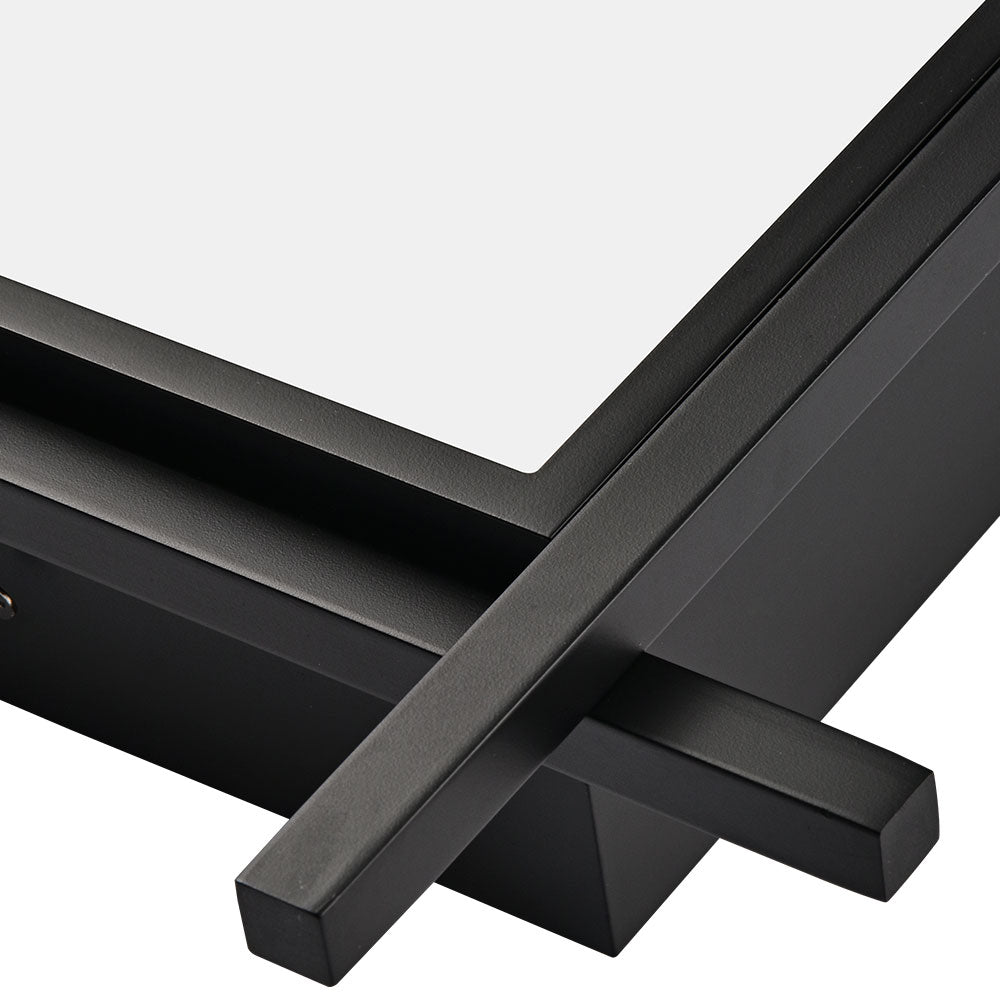 VONN Radium 19 VRCF49304BL Black LED Rectangular Ceiling Light Fixture - Modern Lighting for Living Room, Bedroom, Kitchen & Office