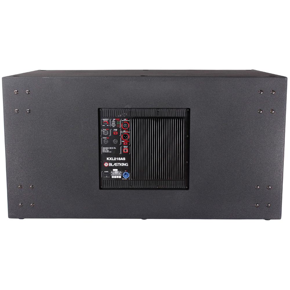 Blastking KXL218AS 2x18 Inch 3800W High Performance Powered Subwoofer - Perfect for Live Music, DJ Events & Home Theater Bass Enhancement