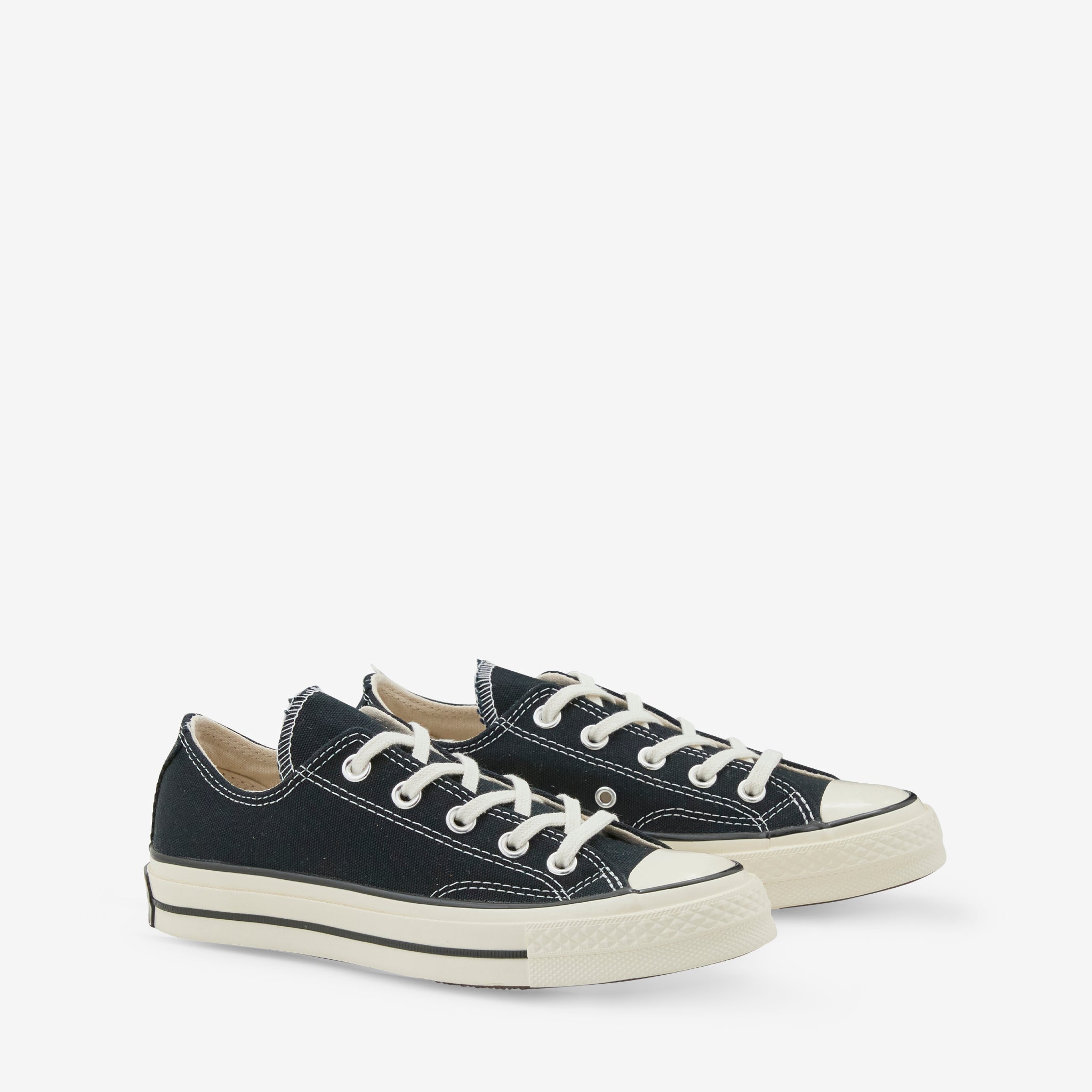 Chuck Taylor All Star 70s Low Top Sneakers - Classic Black Canvas Shoes for Men & Women | Casual Wear, Street Style, Everyday Comfort