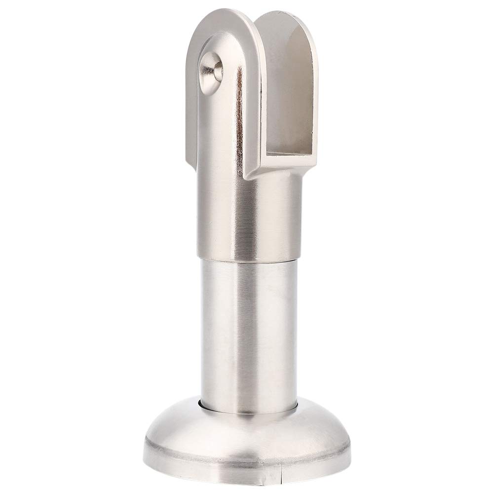 Stainless Steel Adjustable Toilet Partition Bracket - Heavy Duty Restroom Hardware for Bathroom Stall, Public Restroom & Commercial Washroom Installation (Set of 4) - Ideal for Schools, Offices, Malls and High-Traffic Areas
