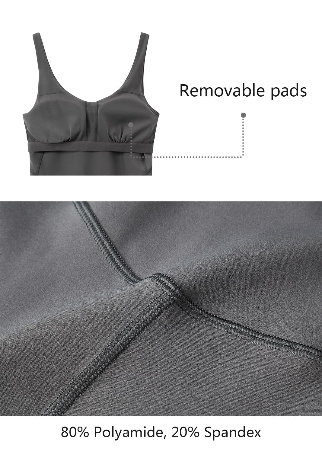 Women's One Piece Short Jumpsuit - Sleeveless Unitard Bodysuit & Bodycon Romper for Workout, Gym, Yoga, Dance & Athletic Wear - Comfortable Stretchy Activewear for Women