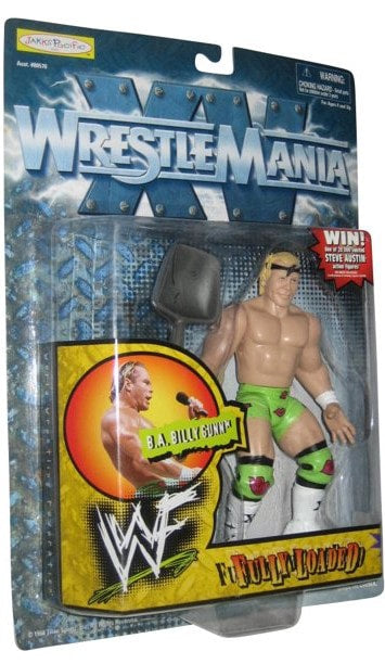 1999 WWF Jakks Pacific Fully Loaded Series 1 B.A. Billy Gunn Wrestling Action Figure - Collectible Toy for WWF Fans & Wrestling Memorabilia Collectors - Perfect for Display, Play, and Nostalgic Gift Giving