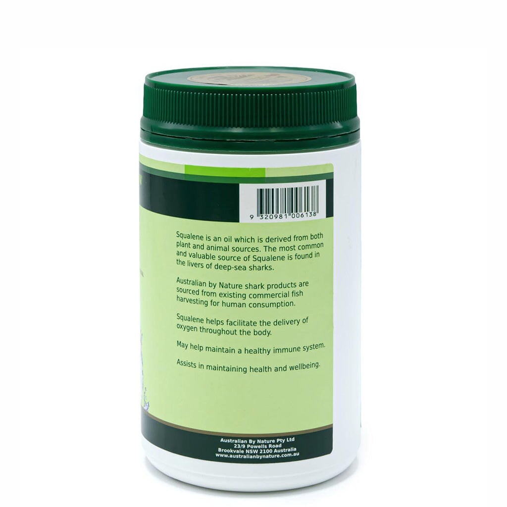 Australian By Nature Squalene 1000mg - Premium Shark Liver Oil Supplement for Skin Hydration & Joint Support - Supports Healthy Skin, Immune System & Heart Health - Perfect for Daily Wellness & Anti-Aging Routine