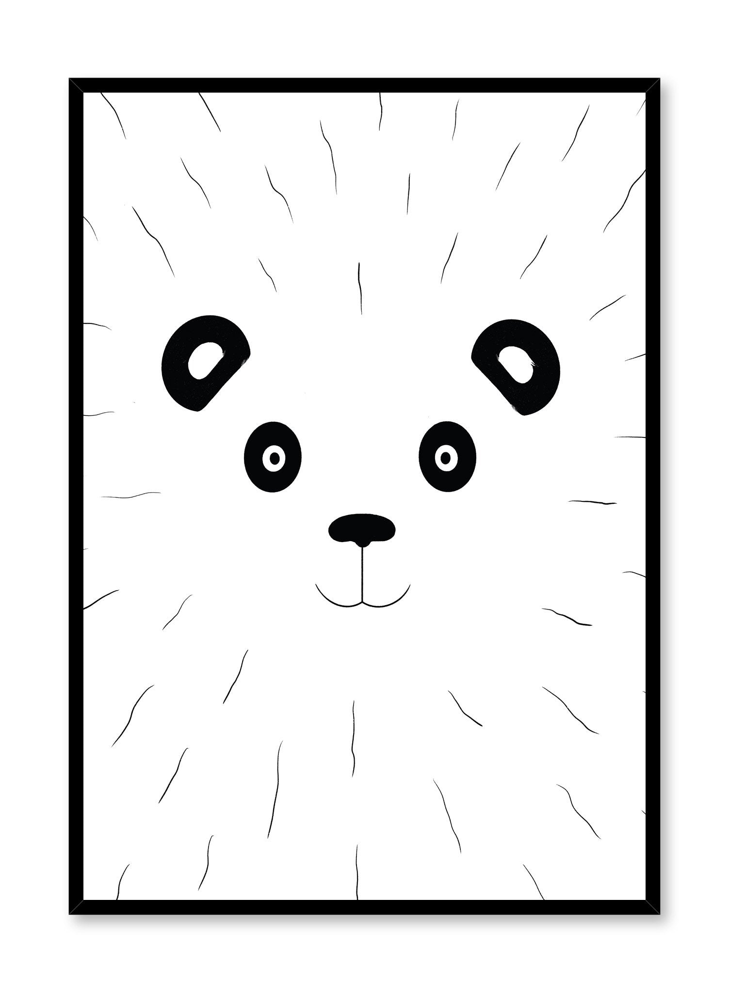 Cute Panda Poster - High Quality Animal Wall Art Decor for Kids Room, Nursery, Living Room - Perfect for Home, Office & Classroom Decorations