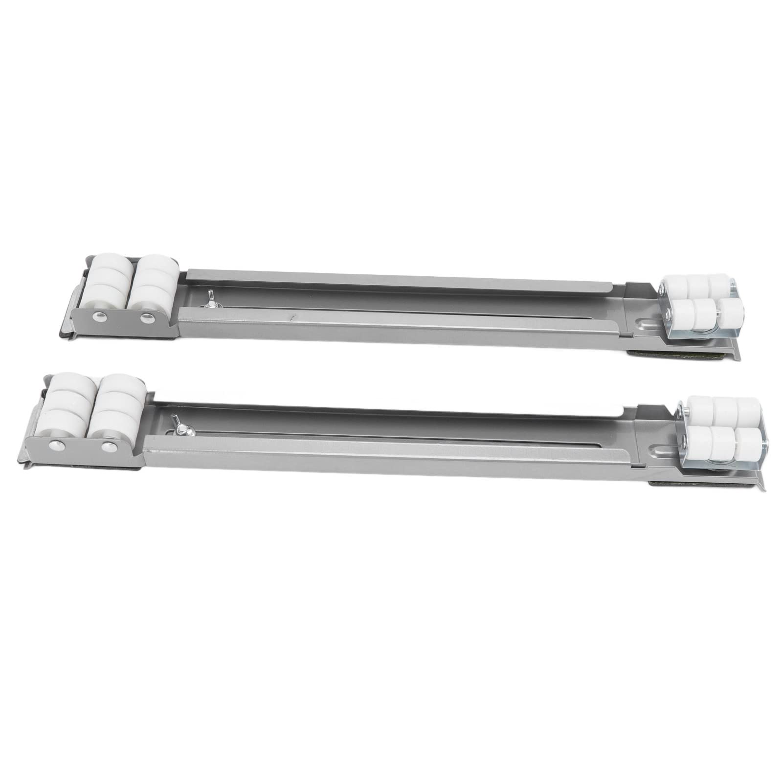 KAKAKE Heavy Duty Refrigerator Rollers - Silver Appliance Moving Wheels for Washer, Dryer & Freezer | Easy to Install & Detachable | Portable Furniture Sliders for Home & Garage Use