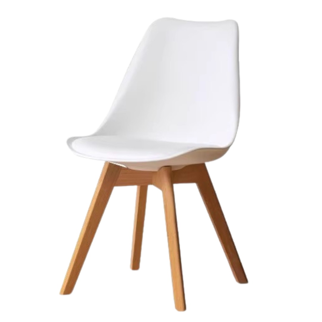 4 Pcs 18.5x21.7x31.9 inch/ 47x55x81сm/ Natural Wood color/ Beech off-white Chair