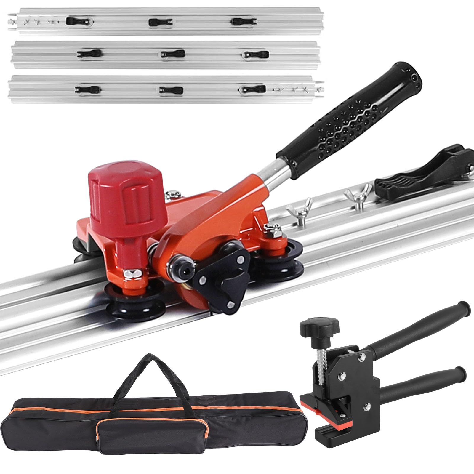 Flytohom 102-Inch Large Format Tile Cutter with Carrying Case - Manual Porcelain & Ceramic Tile Cutter for 0.12