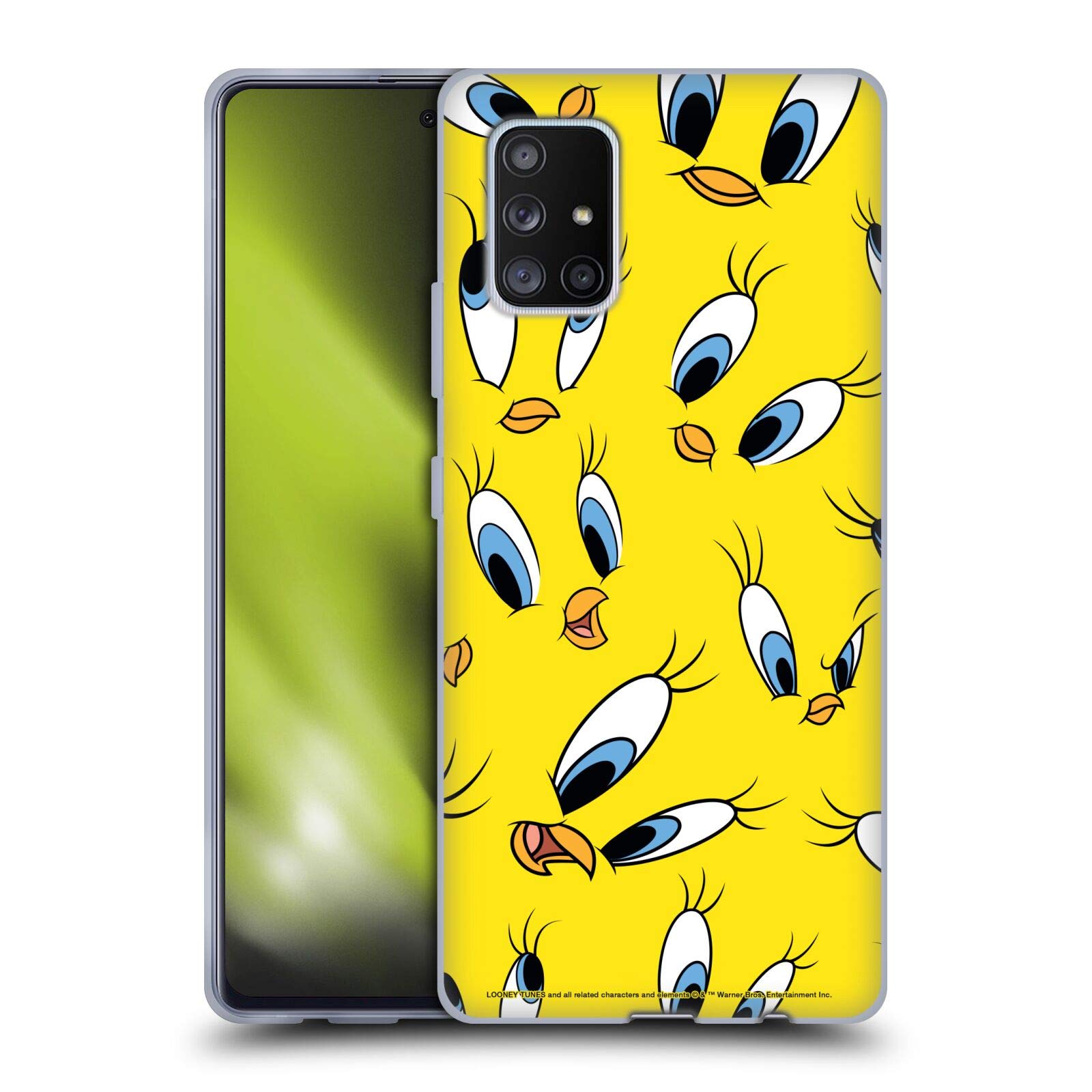 Head Case Designs Officially Licensed Looney Tunes Tweety Soft Gel Case for Samsung Galaxy A51 5G (2020) - Durable Protection with Fun Cartoon Style for Everyday Use